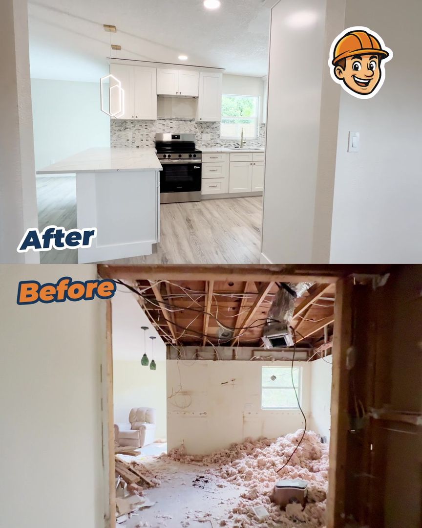 Before and after: a rebuilt kitchen