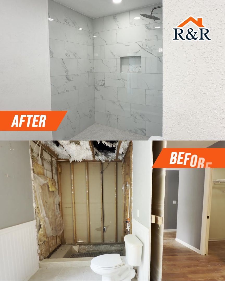 Before and after: a bathroom rebuilt from the studs