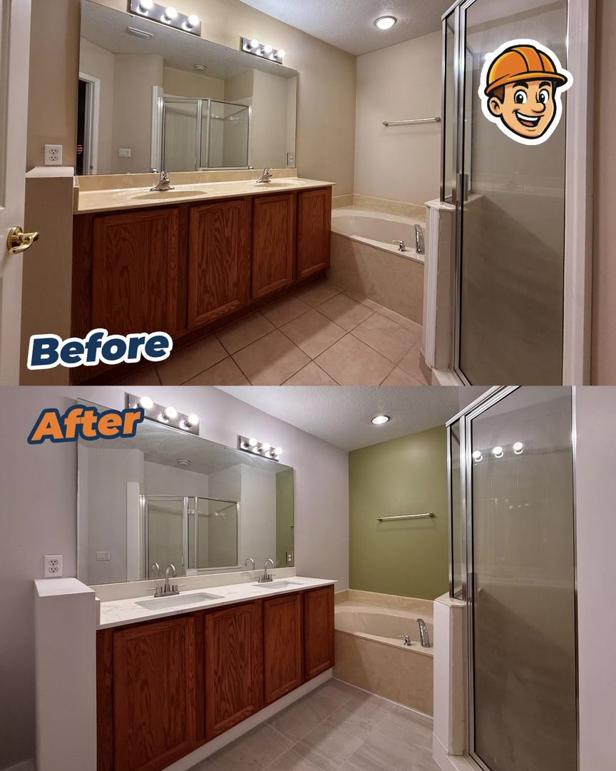 Before and after: a bathroom vanity update